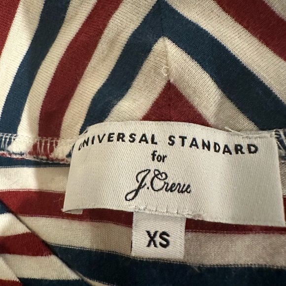 Universal Standard for J. Crew Striped Maxi Dress XS FREE SHIP - Picture 4 of 5